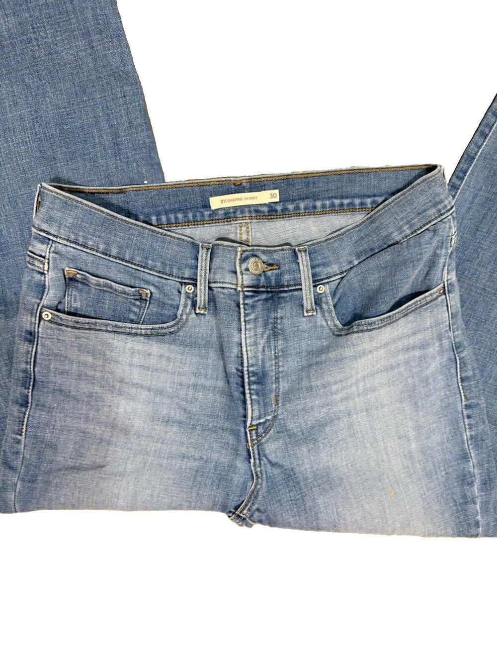 Levi's 311 Shaping Skinny Jeans Women’s Blue Size 30 Stretch Denim Mid-Rise - Picture 3 of 3